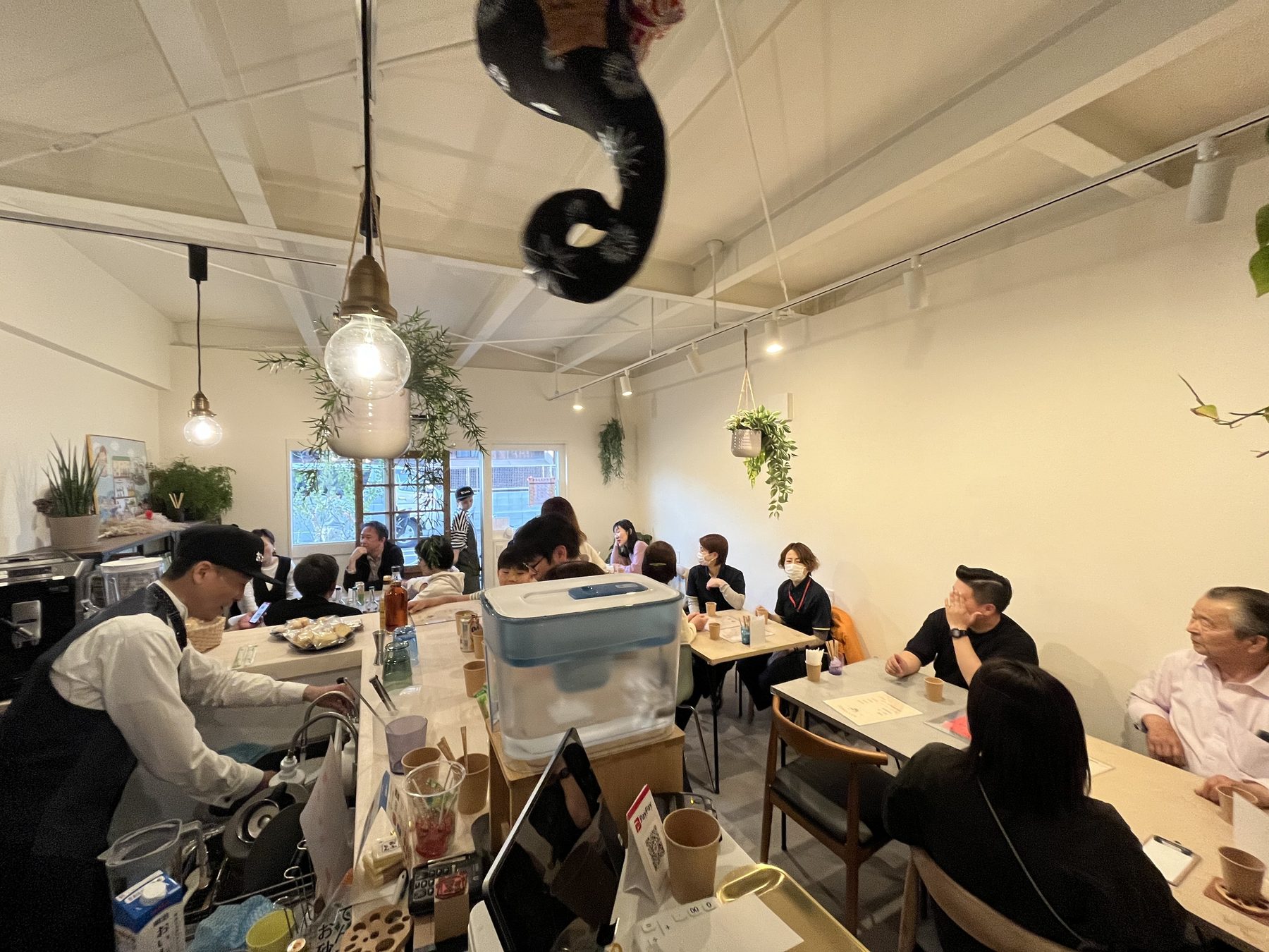 おふとんカフェの店内